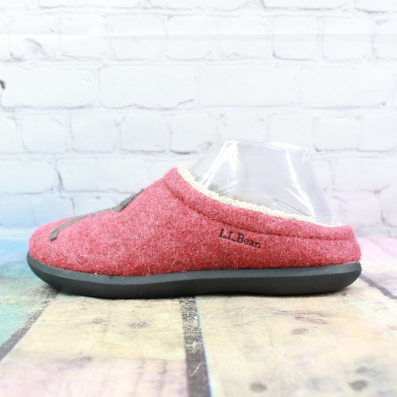 LL BEAN Daybreak Scuff Cat Motif Slippers Size 7 M - Picture 2 of 9